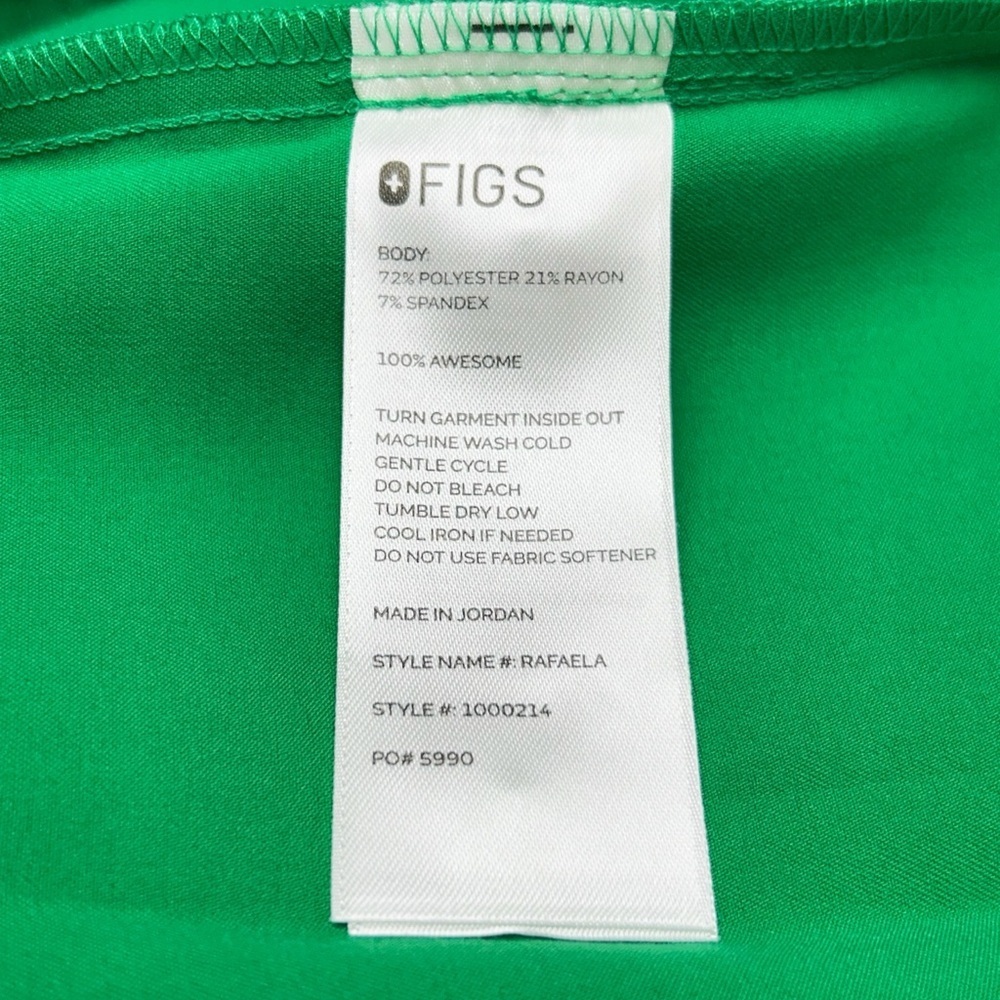 Figs Rafaela Oversized Scrub Top Emerald Size 3XL NWT - Picture 9 of 15